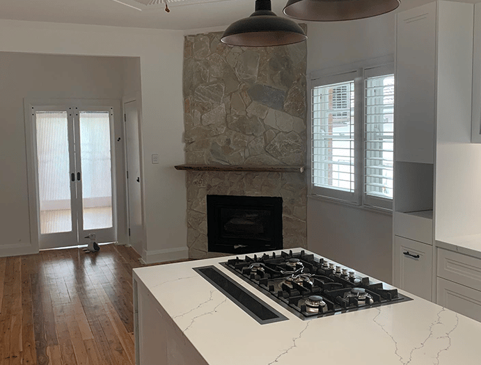 Fire Place In Kitchen — Builders in Hunter Valley, NSW